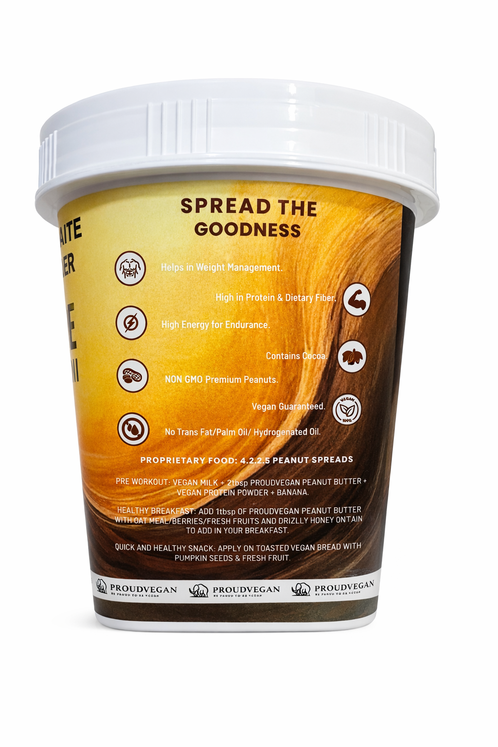 Proudvegan Chocolate Peanut Butter Crunchy